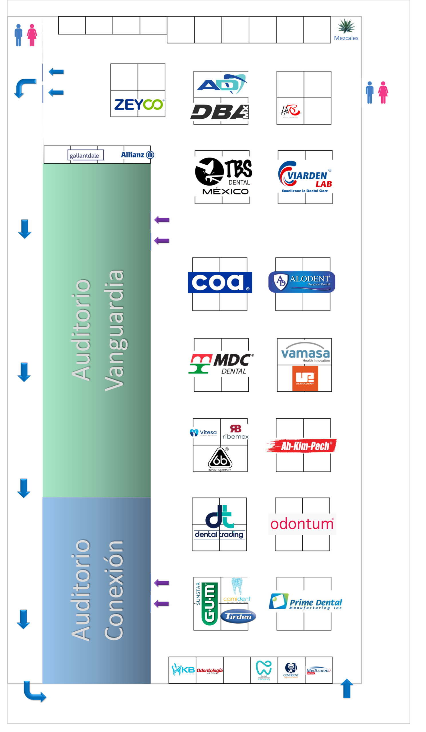 Plano de distribución IDENTALEX
